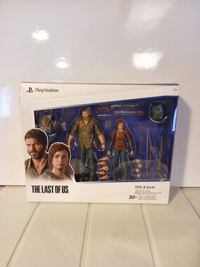 Sony The Last of Us Joel & Ellie Action Figure Set - Green/Blue